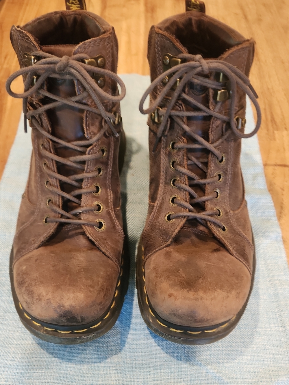 Dr. Martens Brown Lace-Up Suede Boots